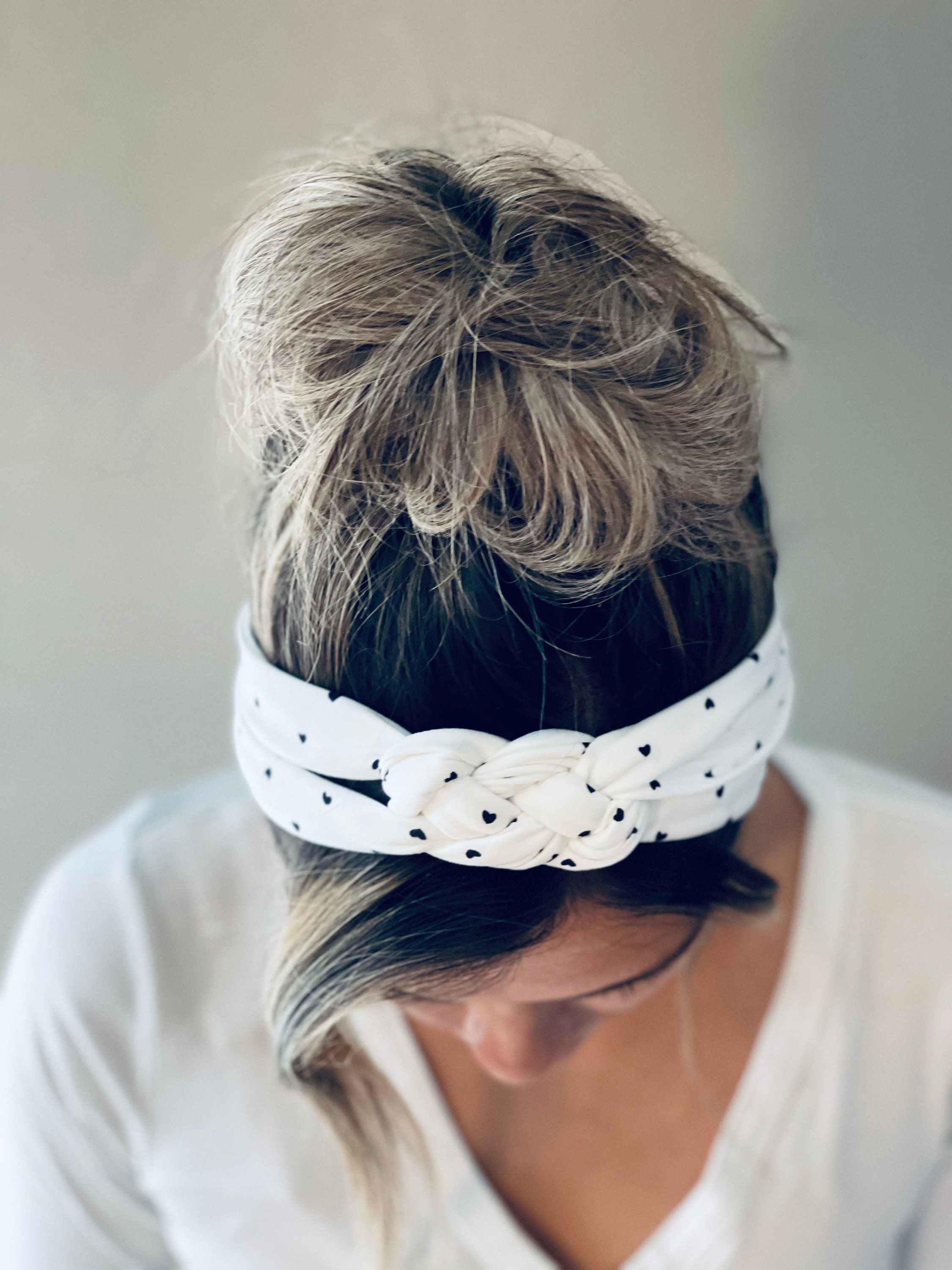 White - Headband Etsy Knot