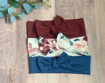 Tiaras de turbante para bebês, tiaras para meninas, tiaras com nó, laços para bebês, tiaras para recém-nascidos, tiaras de malha para bebês, meninas recém-nascidas, laços para recém-nascidos