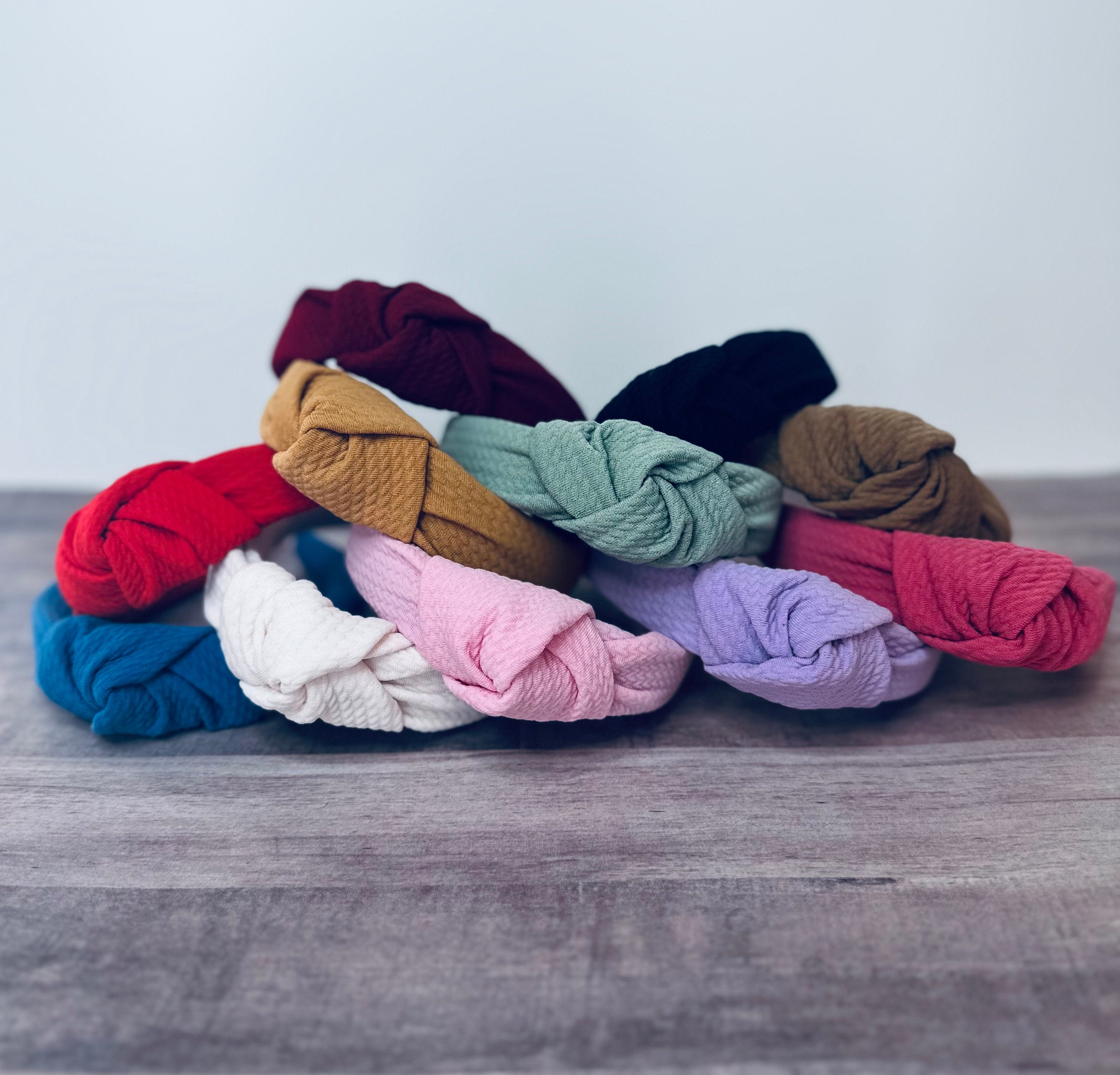 Fascia Per Capelli Donna Con Nodo Twist Elastico Fascia Per Capelli - Foto 5