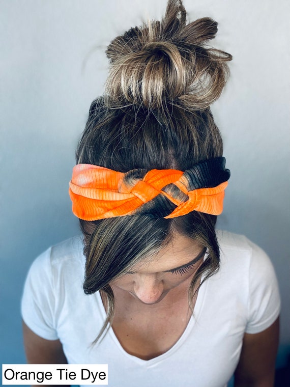 Tie Dye Headband - Black Tie Dye Headband - Black
