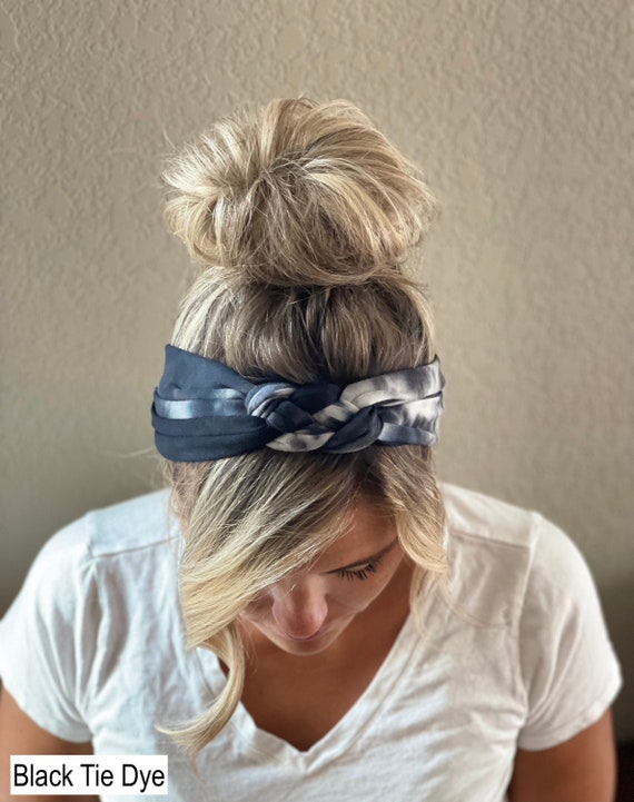 Tie Dye Headband - Black Tie Dye Headband - Black