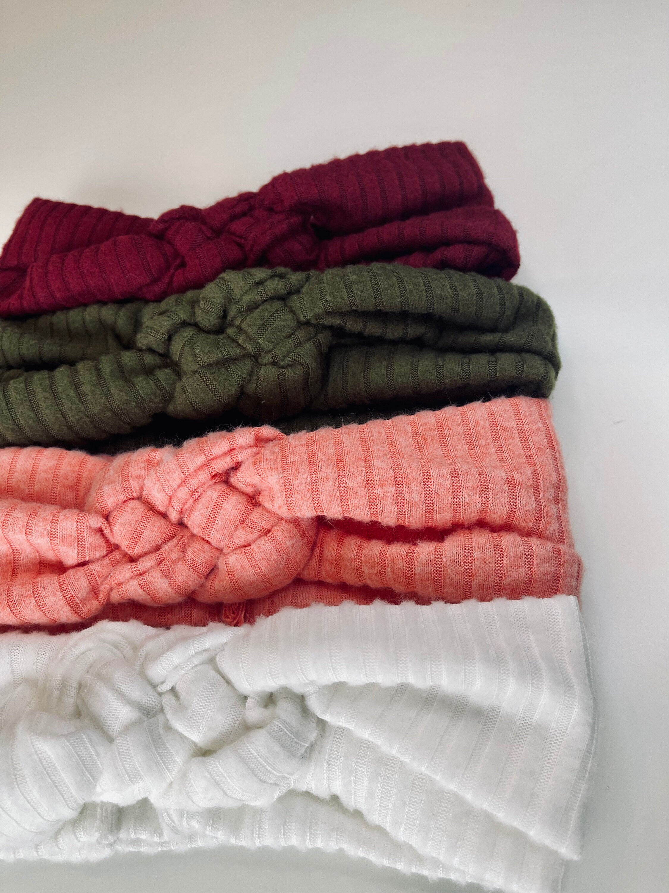 Ribbed Chunky Sailor Knot Headband, Adult Soft and Stretchy Turban Headband, Woman’s Headband, Headbands for Women