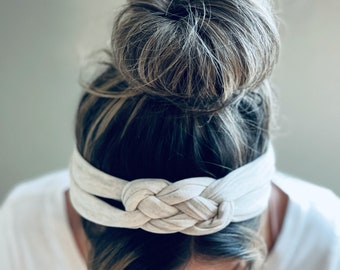 headbands for Women Tie Dye Adult Chunky Sailor Knot Headband Green Tie Dye Adult Soft and Stretchy Turban Headband