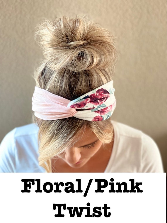 half headband split floral half headband split floral