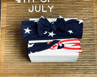 4th of July headbands, Woman’s Headbands, Baby Girl Headband, Knot Bow Headband, Baby Bows, Knit Baby Headband