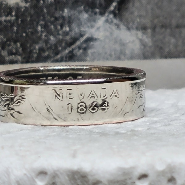 NEVADA - Size 10 1/4  State Quarter Coin Ring