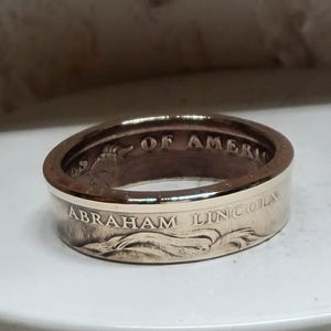 ABRAHAM LINCOLN - Größe 11 US Präsidential Münzring