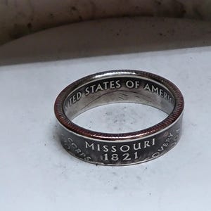 MISSOURI - Size 9    State Quarter Coin Ring