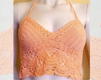 Crochet Crop Top Pattern: Easy Summer Halter Top (PDF Download)