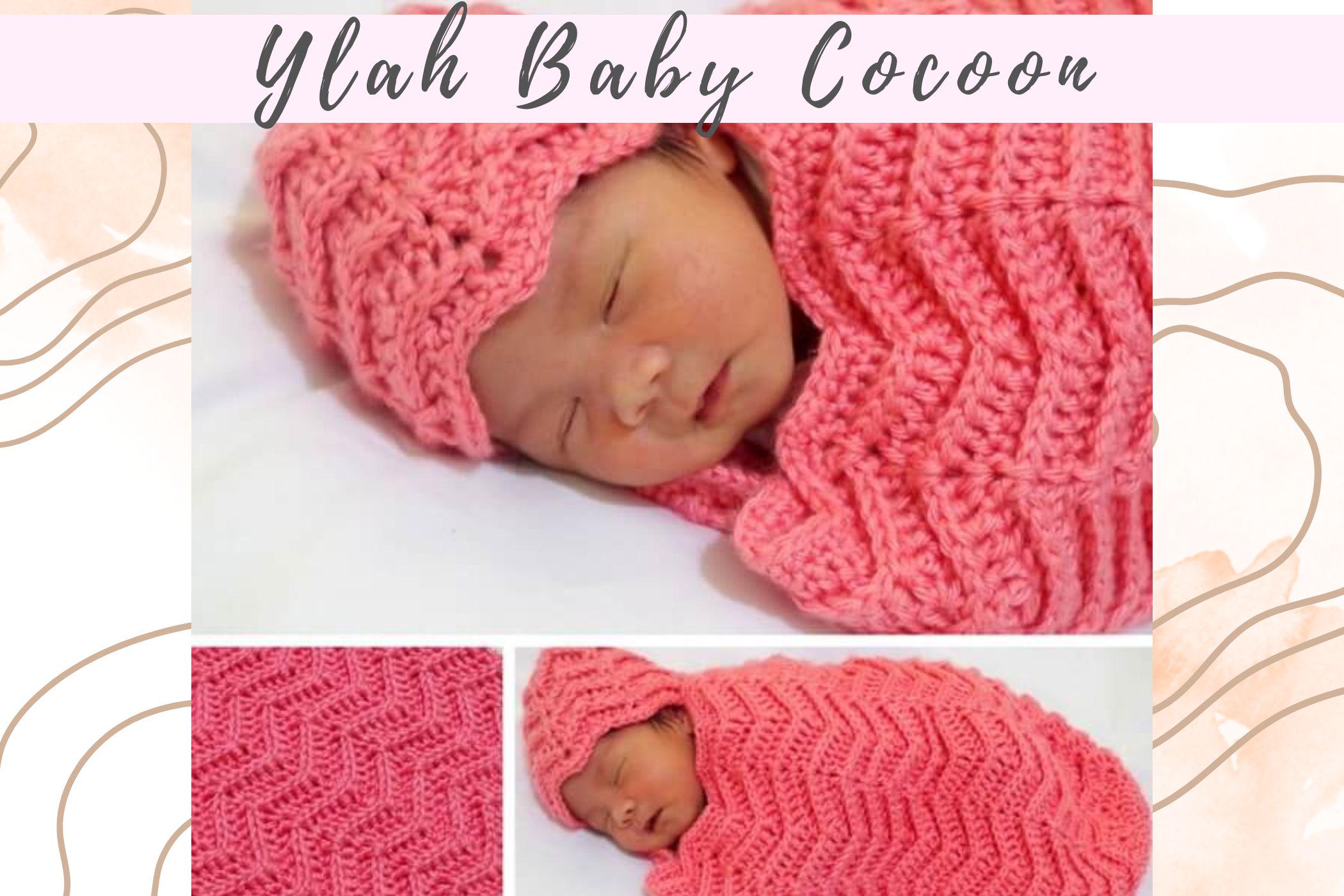 Ylah Baby Cocoon Crochet Pattern Newborn Chevron Swaddle