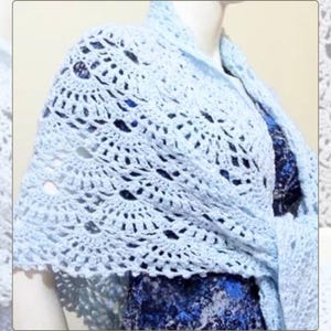 Wings of Prayer Shawl Crochet Pattern | Easy Triangular Shawl (PDF)