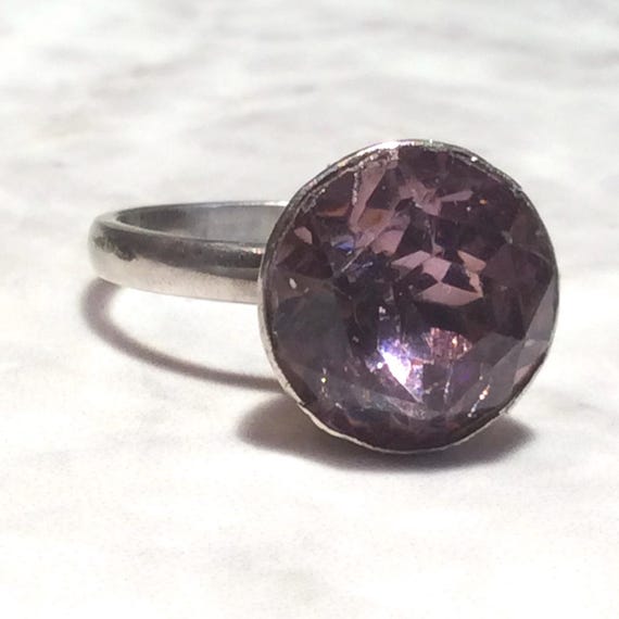 Antique Georgian Paste Conversion Silver Ring - image 2