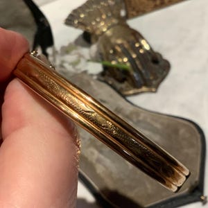 Antique Vintage 1/20th Rolled Gold Swagged Pattern Bangle - 1950’s