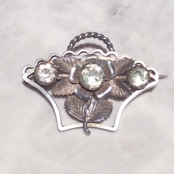 C19th Paste Sash Cloak Buckle Clasp Crystal