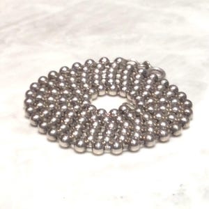 Vintage Silver Ball Necklace