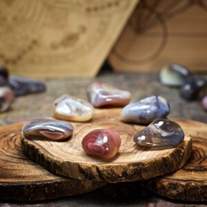 Six (6) Botswana Agate Crystals for Grids | Crystal Sets for Grids | Crystal Healing Grid Kits | Crystal Grid Set | Crystal Grid Kit