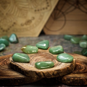 Six (6) Green Aventurine Crystals for Grids | Crystal Sets for Grids | Crystal Healing Grid Kits | Crystal Grid Set | Crystal Grid Kit
