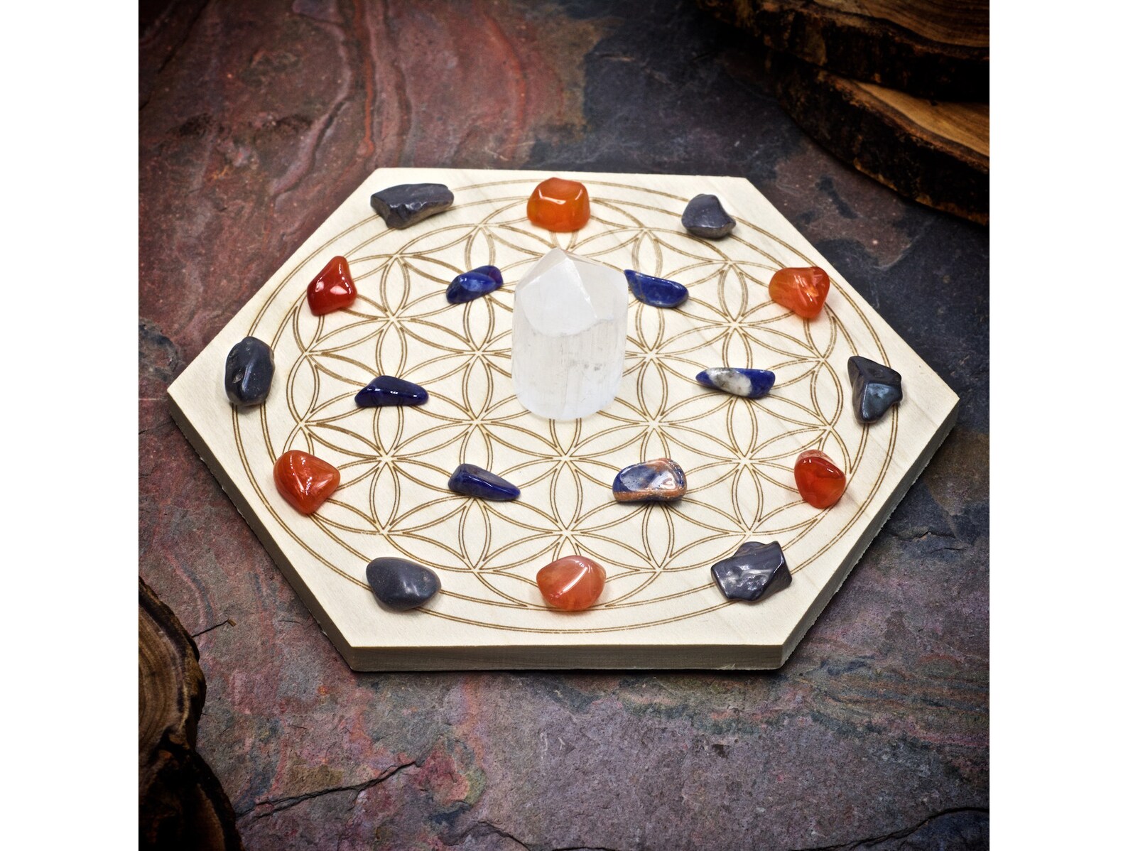 Home Protection Mini Crystal Grid Set Sacred Geometry Mini - Etsy