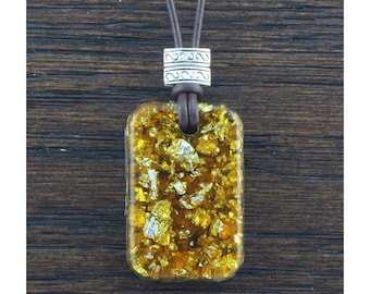 Lapis Lazuli Stardust Orgonite Pendant Necklace