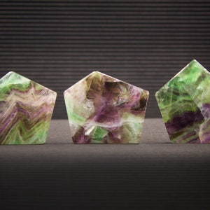 Rainbow Fluorite Polished Slabs | Video Listing | Pick your favorite self standing Fluorite Slab | Purple Blue Green Fluorite Crystals