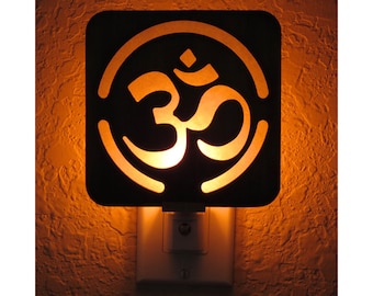 Om Symbol Wood Night Light – Zen Decor