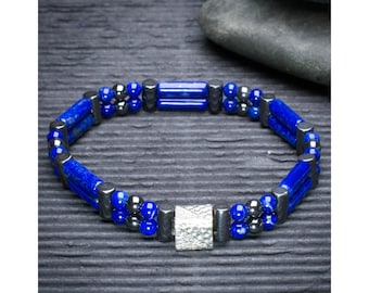 Lapis Lazuli Double Power Bracelet