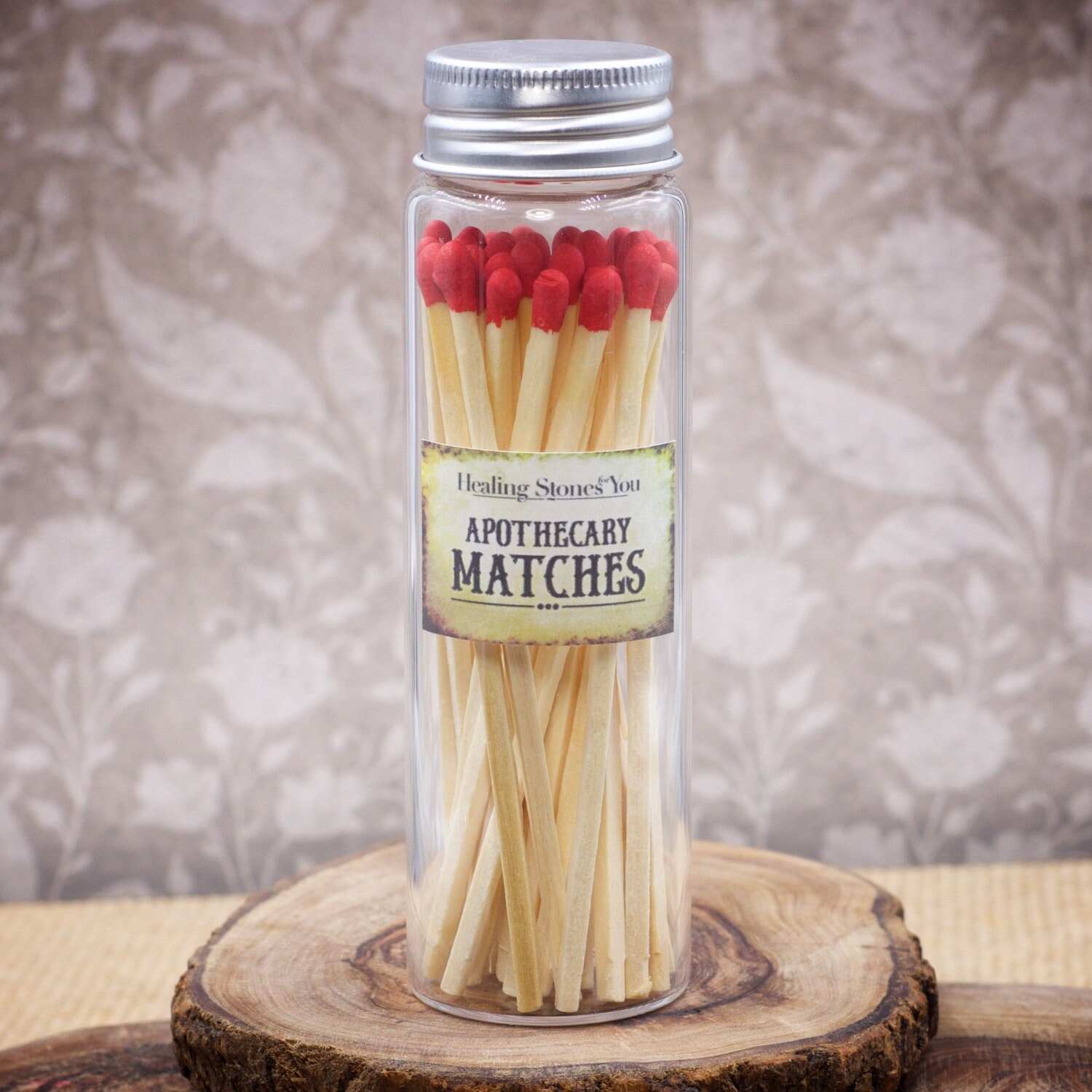 Long Apothecary Matches in Glass Jar Multiple Colors to Etsy