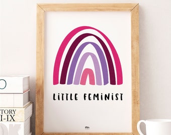 Little Feminist Rainbow - Print