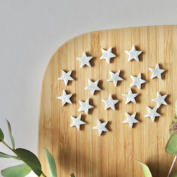 Tiny silver star photo props, flat lay props