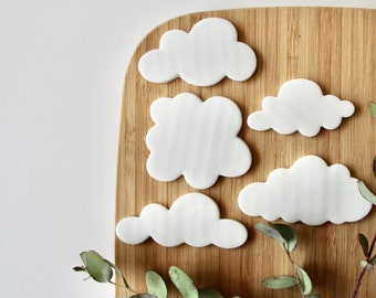 Cloud magnet, magnet set, white clouds