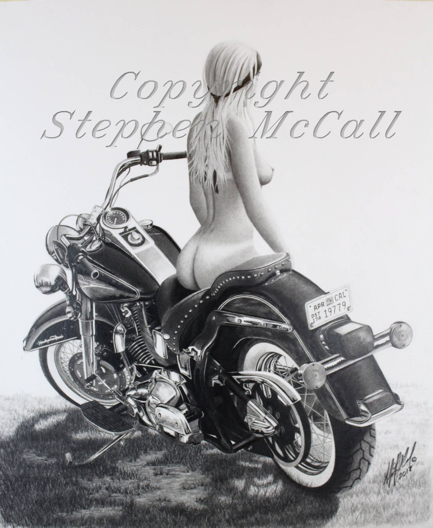 Nude Woman On Harleys