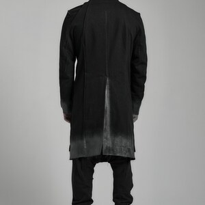 Phantom Washed Black Denim Coat (optional Rubber Coating) - Etsy