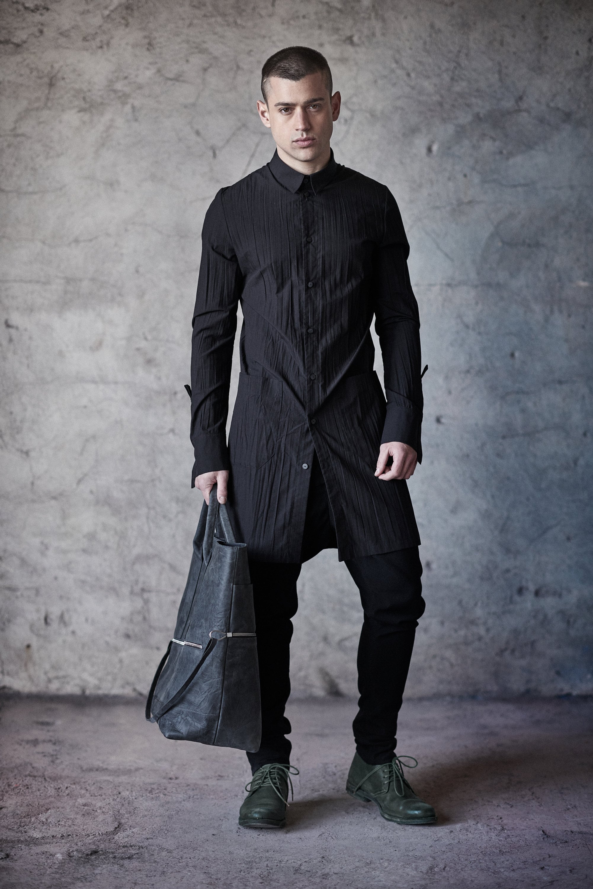 シャツ CASABLANCA Men Long Tops MPF25SH08502 BLACK CASABLANCA - Monogram Jacquard Towelling Short Sleeve Shirt