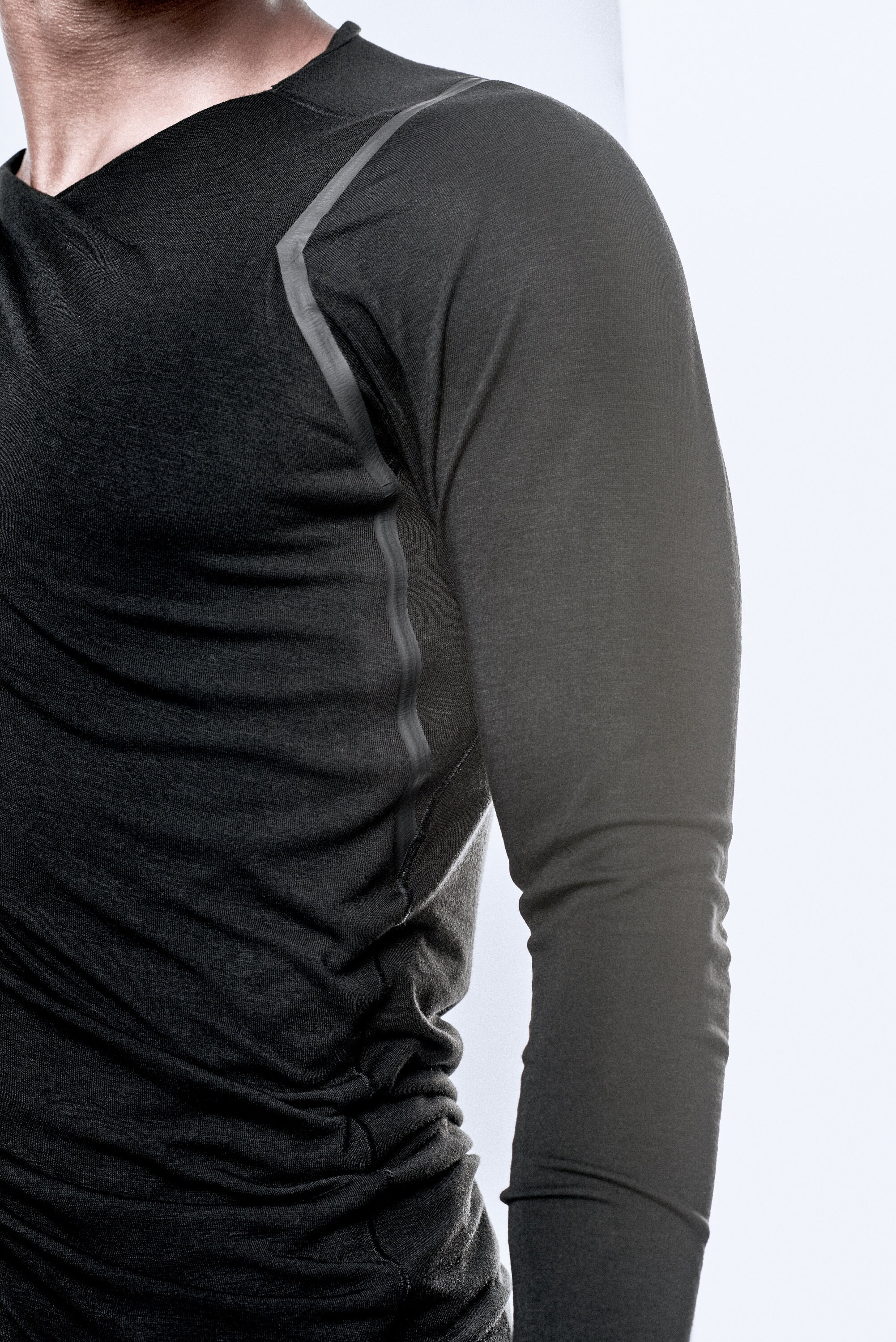 Black Twisted Top / Urban Bonded Shirt /Modern Shirt / Mens | Etsy