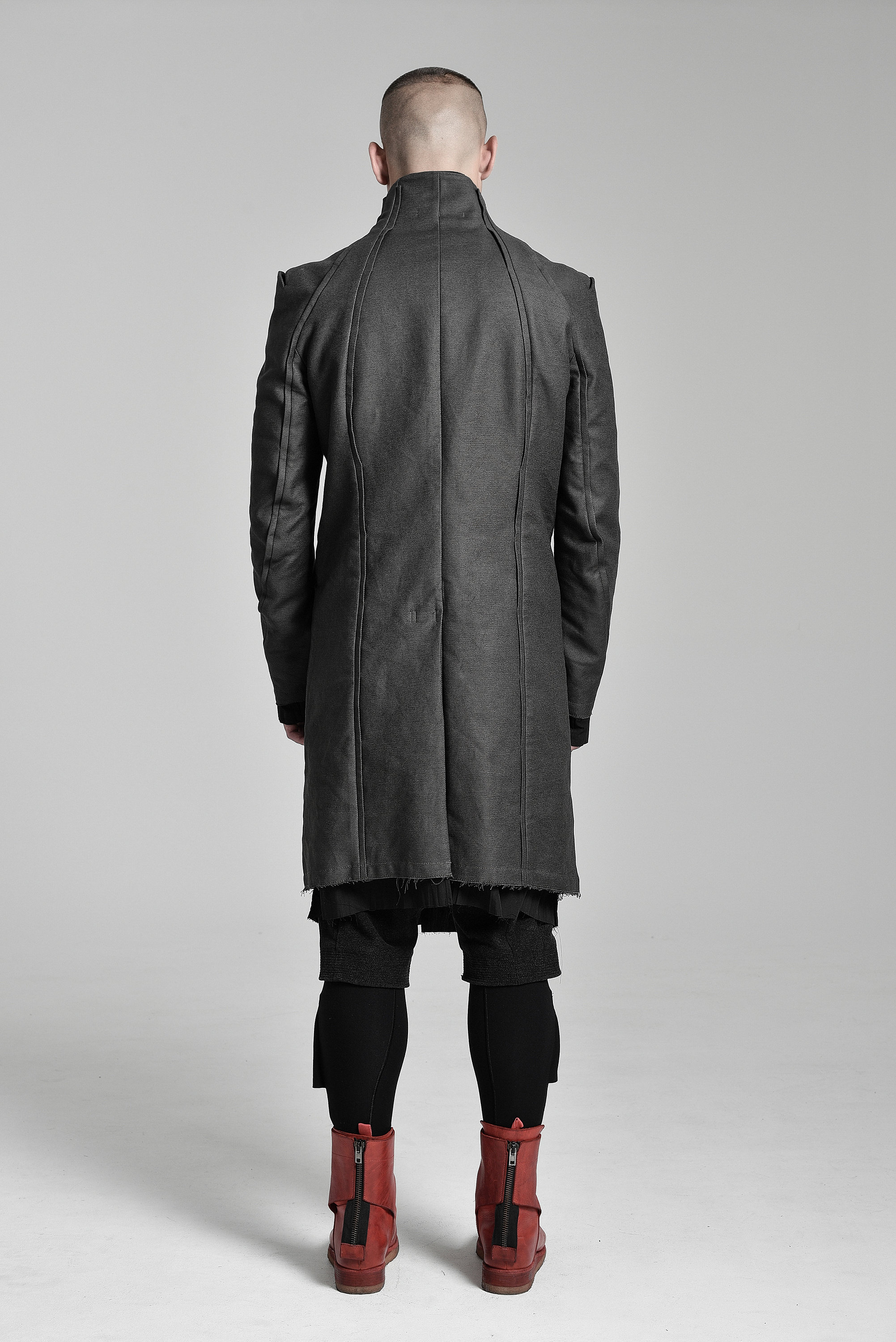 Futuristic Mens Coat / Slim Fit Coat / Cotton Mens Parka / | Etsy
