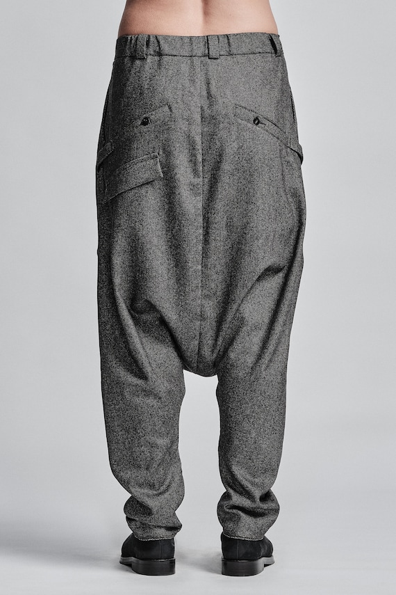 Pantalones Gris Melange / Pantalones Urbanos para Mujer / | Etsy México