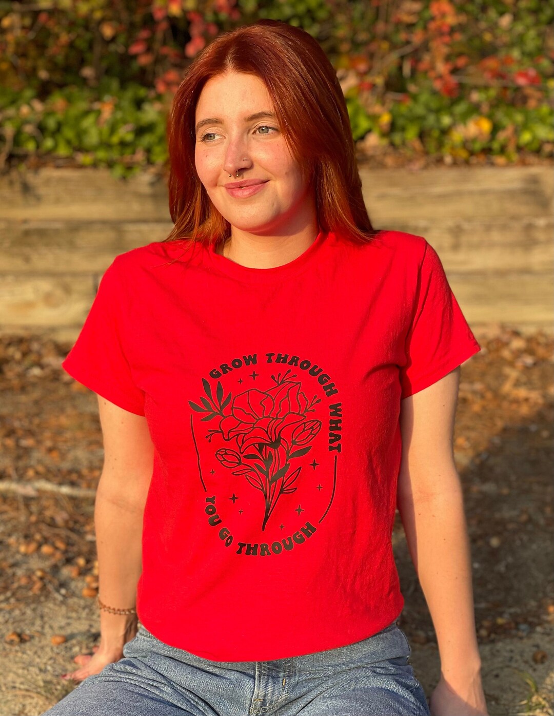 Maroon Long Sleeve (Grow Through What You Go Through)