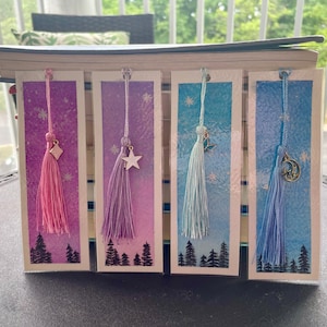 Watercolor Landscape Bookmark Handpainted Laminated