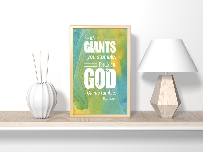 Focus on giants  you stumble christian bible vere digital image 1