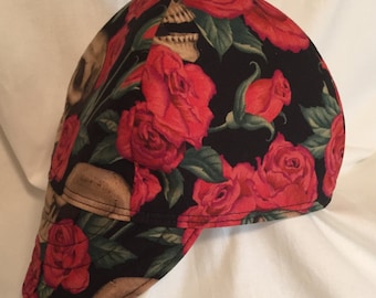 Resting in Roses Custom Welding Cap/Welding Cap