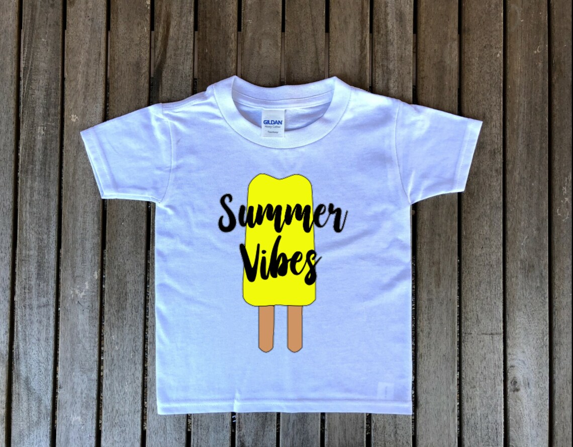 Summer Vibes Popsicle ShirtSummer Shirt Toddler Top Trendy | Etsy