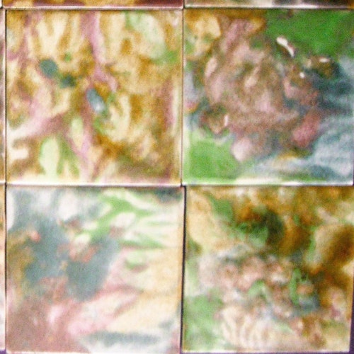 Abstract Back Splash Mural Hand Painted Kiln Fired Decorative orders Ceramic Wall Art Tile 12.75