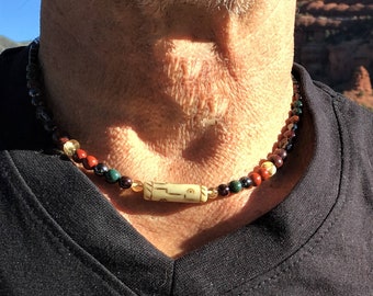 Men's OVERALL PHYSICAL HEALTH necklace, Sedona & Reiki charged, Metaphysical Masculine choker Necklace for Health and Protection Negativity