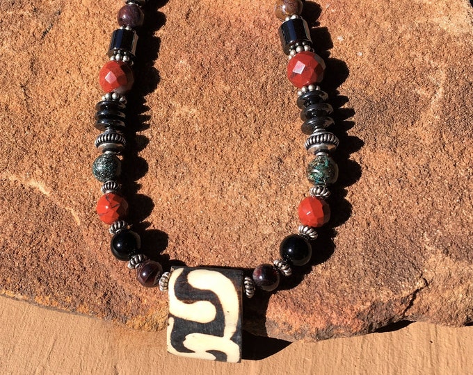 Men's OVERALL PHYSICAL HEALTH necklace, Sedona & Reiki charged, Metaphysical Necklace for Health Anxiety and Protection against Negativity