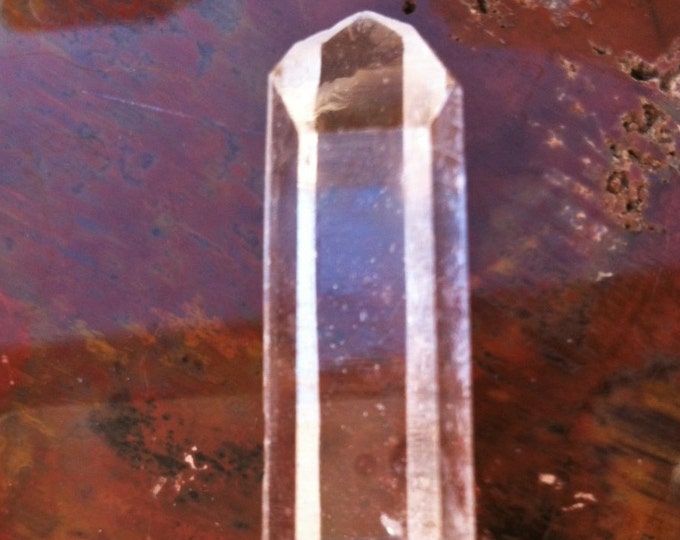 WATER CLEAR LEMURIAN,  Receiver, Scanner, Abundance, Starbrary Crystal, Sedona & Reiki charged, Natural Metaphysical Charged Quartz Crystal