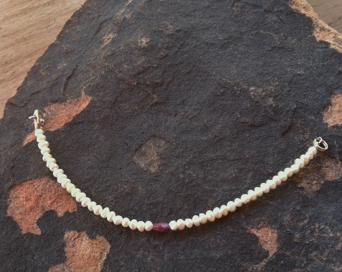 WEDDING, BIRTHDAY, BABY Shower Pearl choker with Gemstone pendant stone, Sedona and Reiki Charged, Mother Daughter matching jewelry,