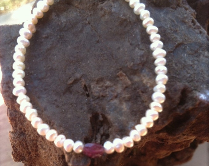 MATCHING MOTHER and DAUGHTER Bracelets Pearl and Gemstone, Sedona & Reiki Charged First Bracelet, Mommy and Me Matching Metaphysical Jewelry