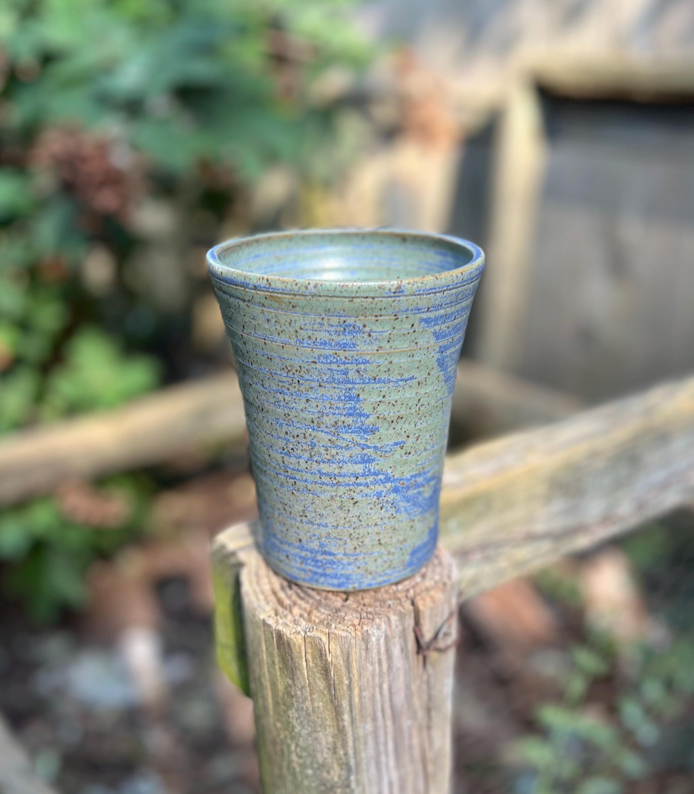 青/緑の6インチ花瓶 ～ 手作り陶器 - Etsy 日本