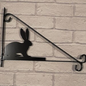 Rabbit scroll style heavy duty hanging basket bracket