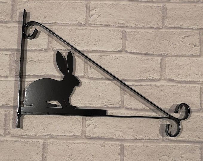 Rabbit scroll style heavy duty hanging basket bracket